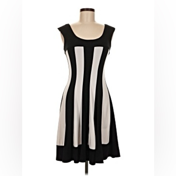 connected apparel Dresses & Skirts - Connected Apparel Black and White Midi Dress Size 4